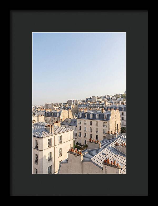 Parisian Rooftops At Dusk