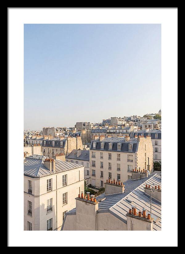 Parisian Rooftops At Dusk