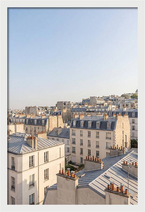Parisian Rooftops At Dusk