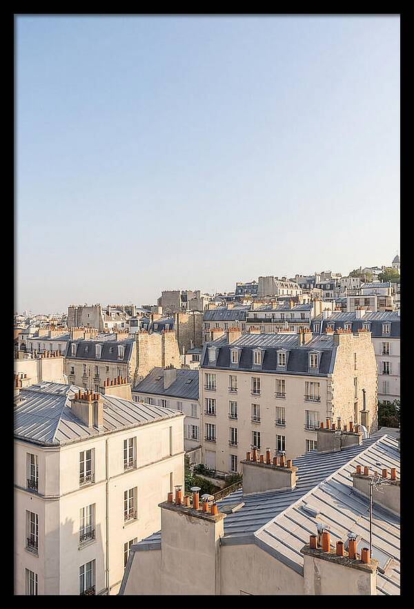 Parisian Rooftops At Dusk
