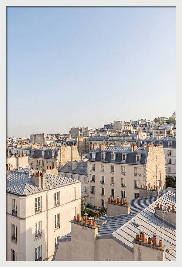 Parisian Rooftops At Dusk