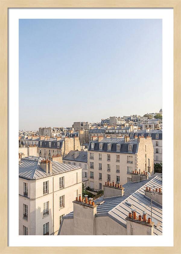 Parisian Rooftops At Dusk