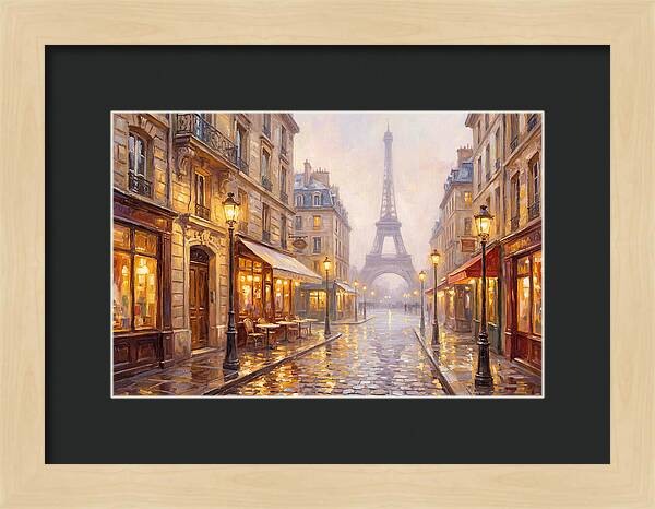 Parisian Street At Dusk
