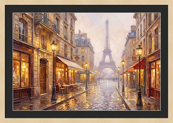 Parisian Street At Dusk