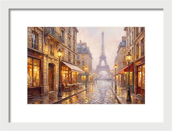 Parisian Street At Dusk