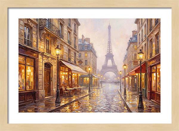 Parisian Street At Dusk