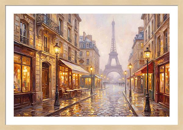 Parisian Street At Dusk