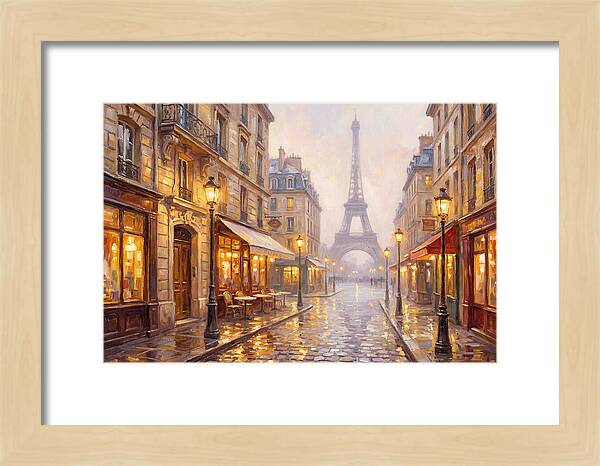 Parisian Street At Dusk