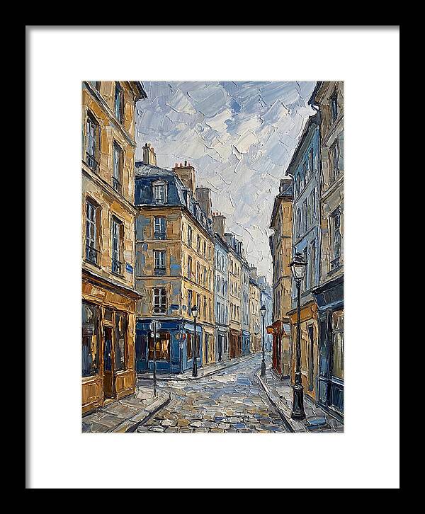 Parisian Street Scene In Palette Knife
