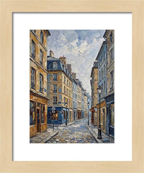 Parisian Street Scene In Palette Knife