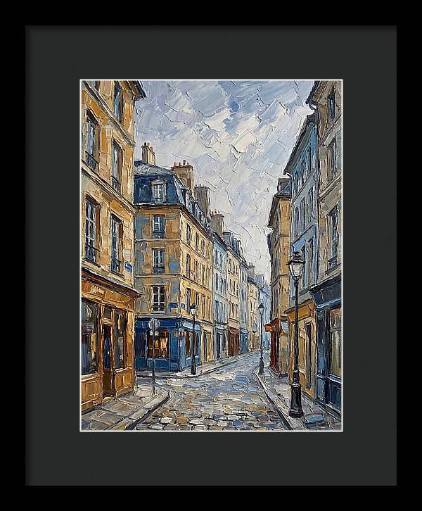 Parisian Street Scene In Palette Knife
