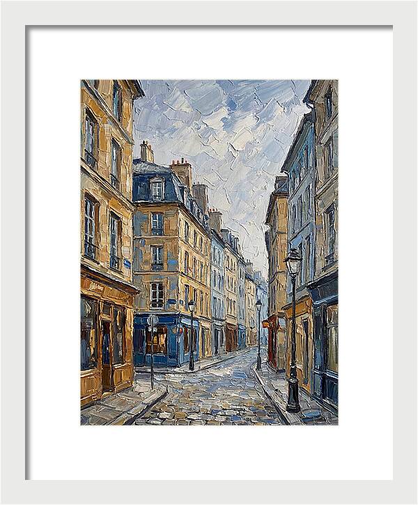 Parisian Street Scene In Palette Knife