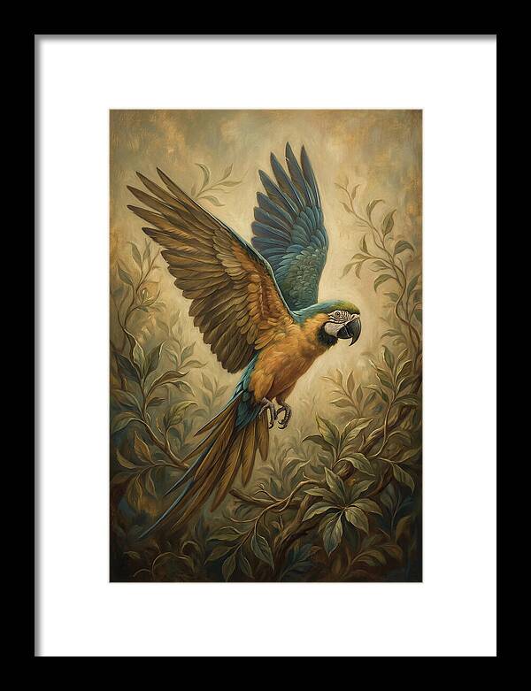Parrot In Flight