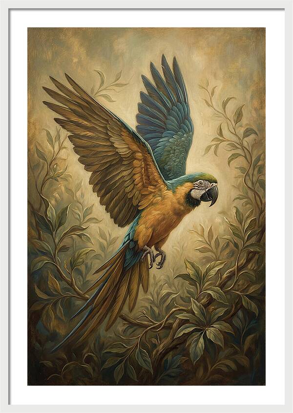 Parrot In Flight