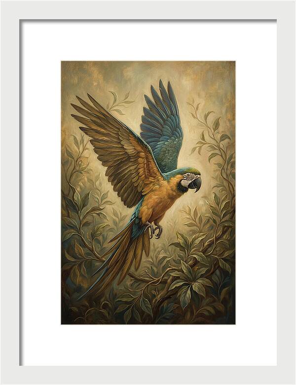 Parrot In Flight