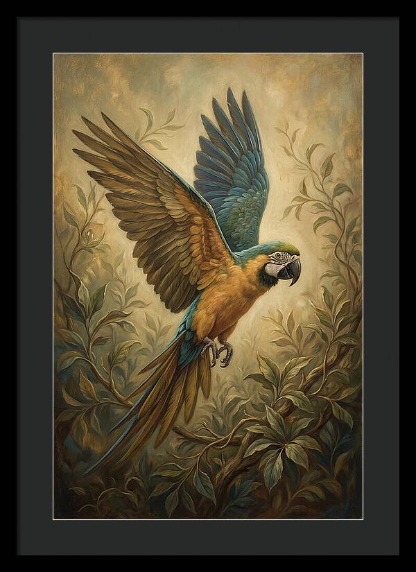 Parrot In Flight
