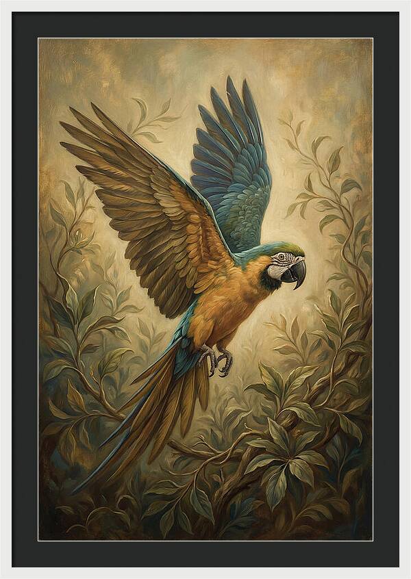 Parrot In Flight
