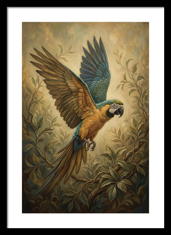 Parrot In Flight