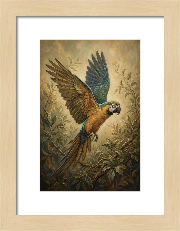 Parrot In Flight
