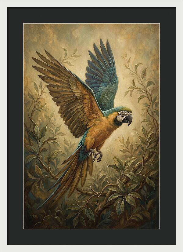 Parrot In Flight