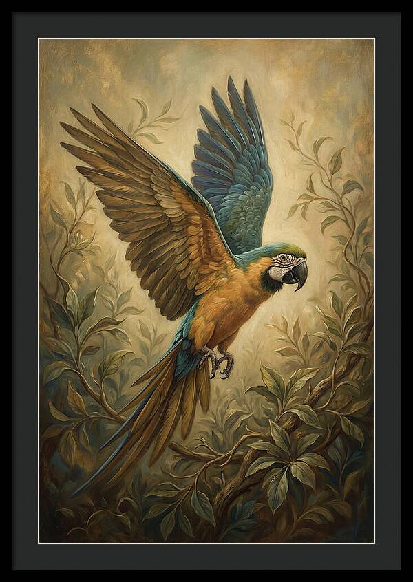 Parrot In Flight