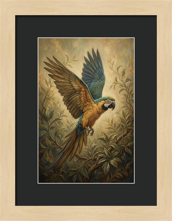 Parrot In Flight