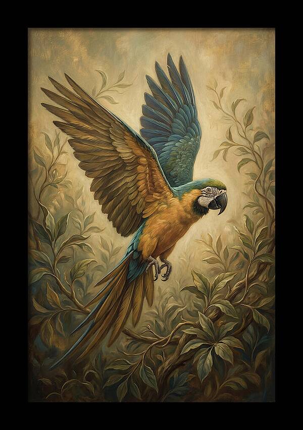 Parrot In Flight