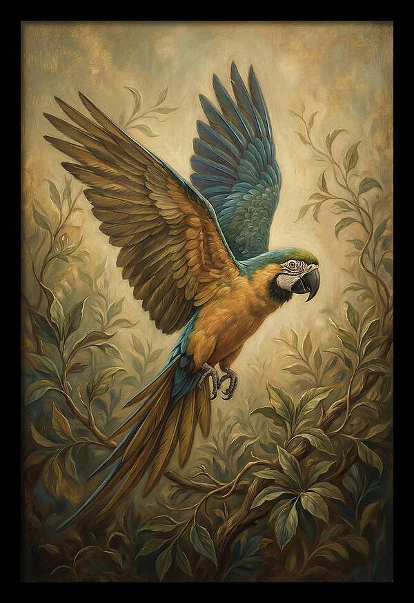Parrot In Flight