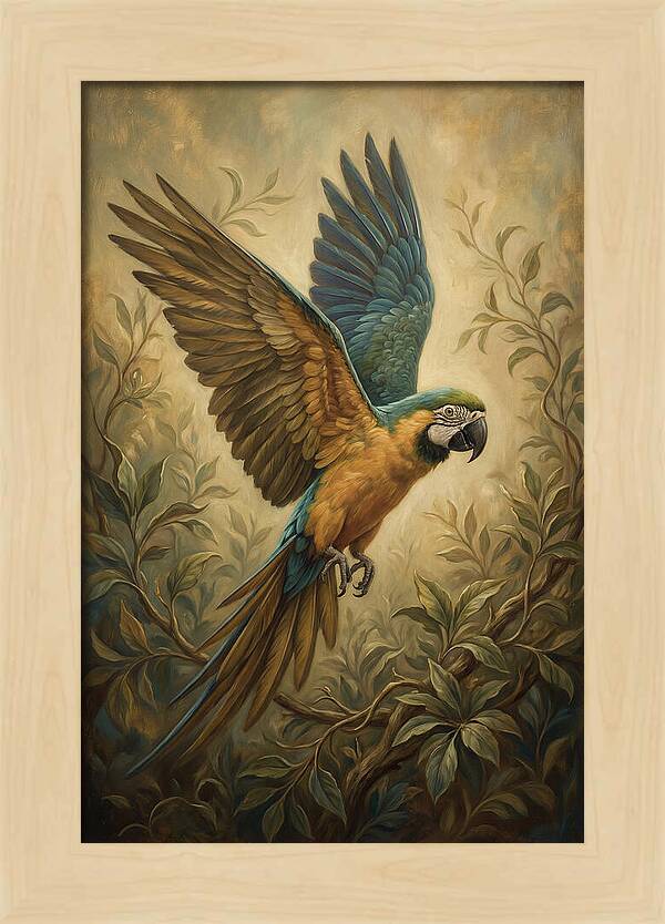Parrot In Flight