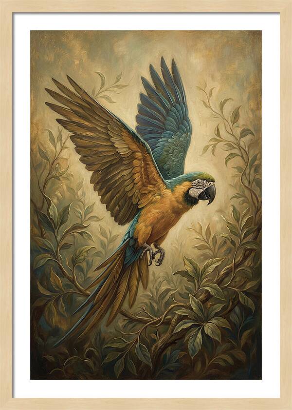 Parrot In Flight