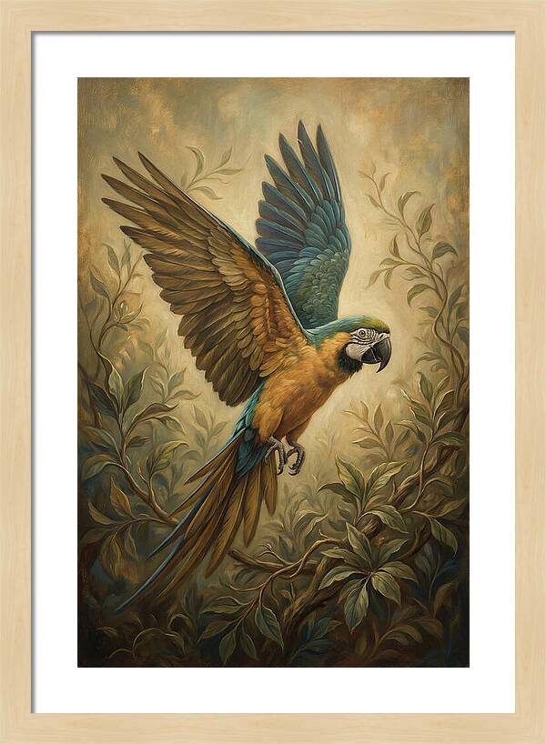 Parrot In Flight