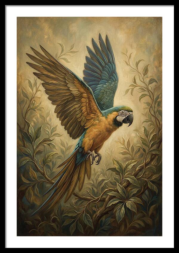 Parrot In Flight