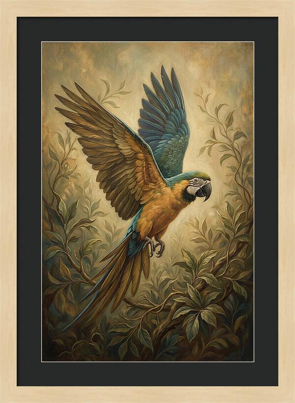 Parrot In Flight