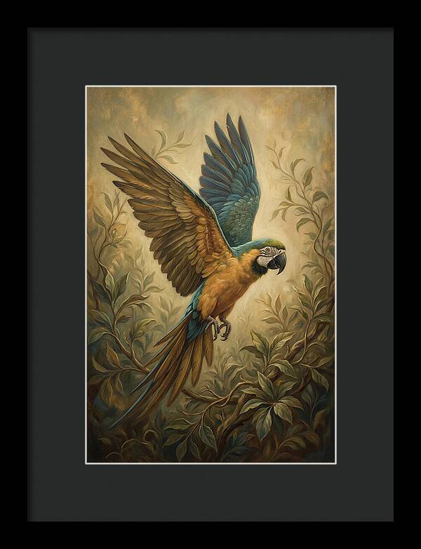 Parrot In Flight