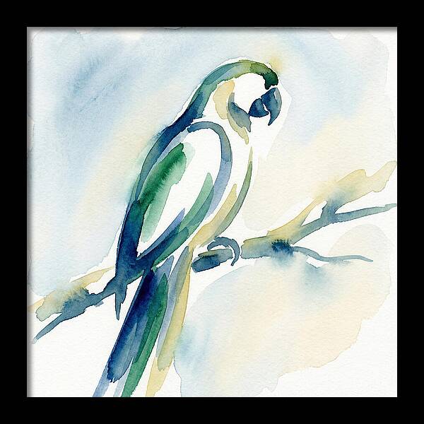 Parrot Perched In Watercolor