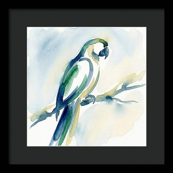 Parrot Perched In Watercolor