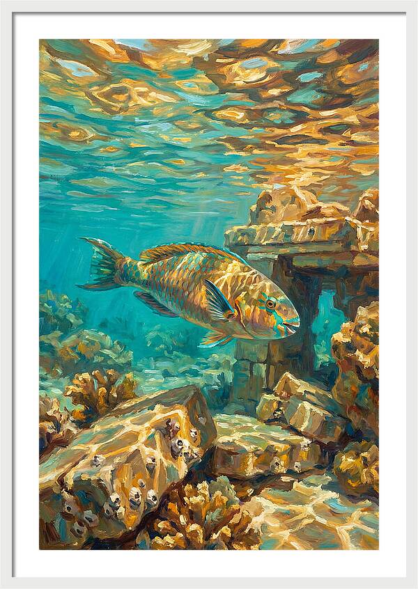 Parrotfish In Mediterranean Waters