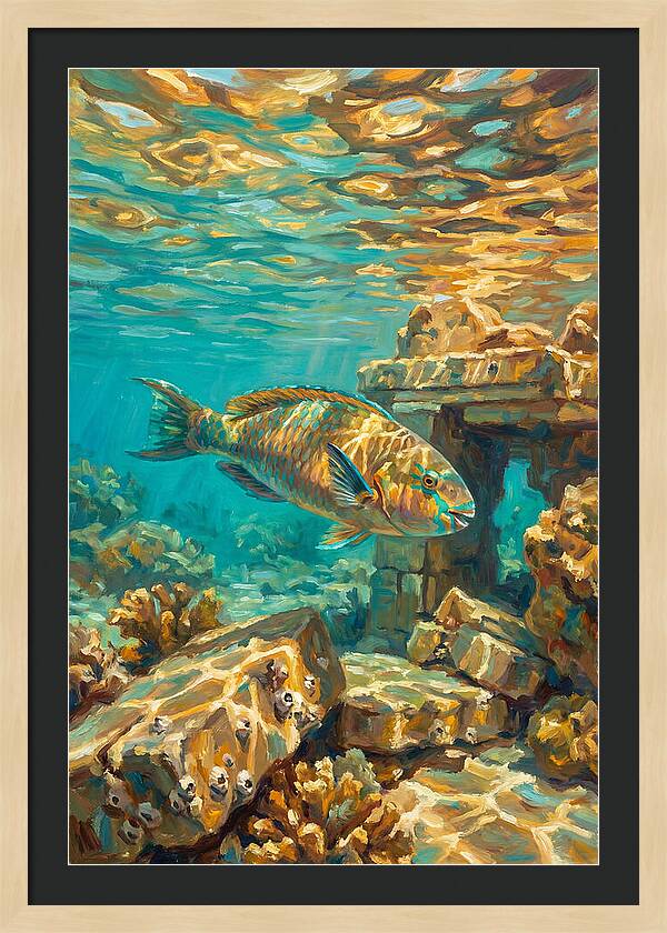 Parrotfish In Mediterranean Waters
