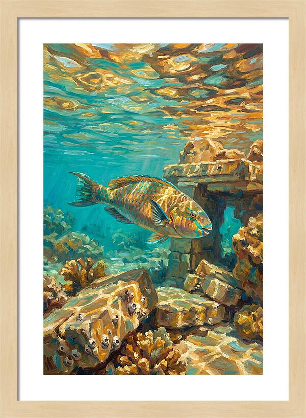 Parrotfish In Mediterranean Waters