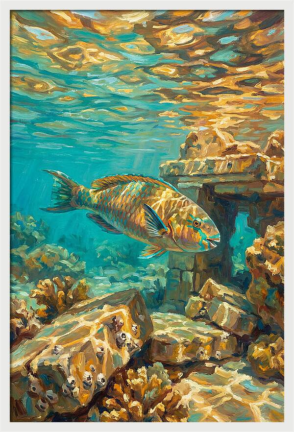 Parrotfish In Mediterranean Waters