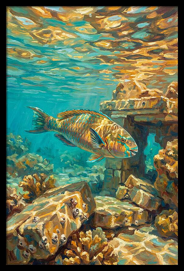 Parrotfish In Mediterranean Waters