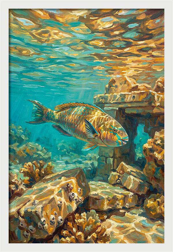 Parrotfish In Mediterranean Waters