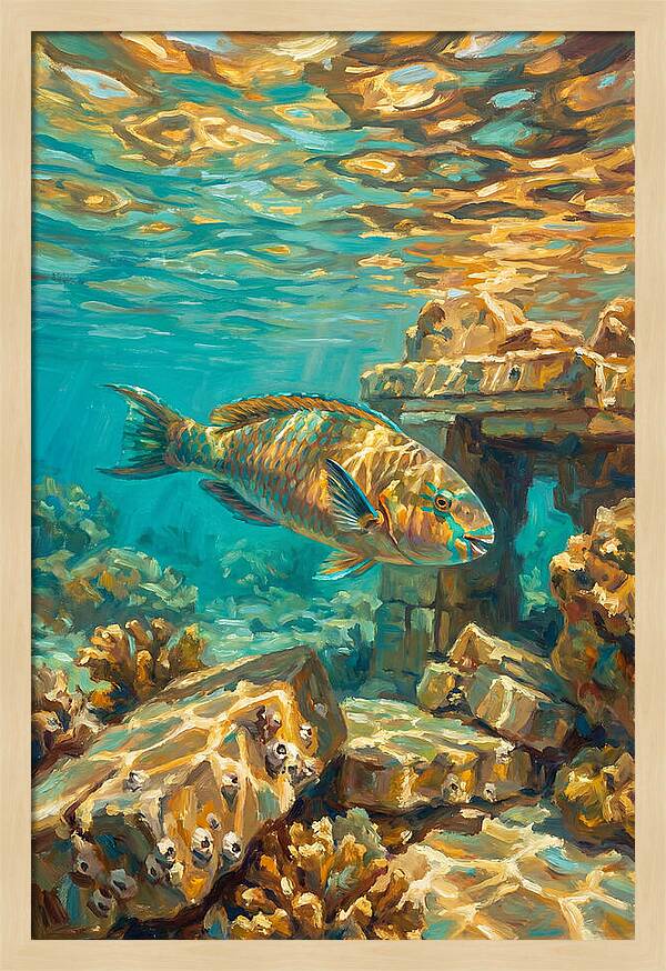 Parrotfish In Mediterranean Waters