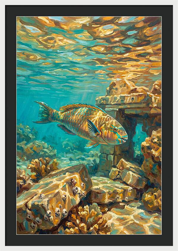 Parrotfish In Mediterranean Waters