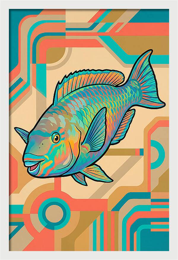 Parrotfish In Vibrant Colors