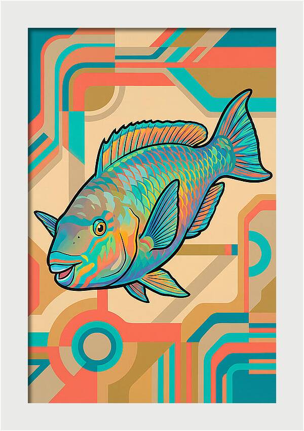 Parrotfish In Vibrant Colors