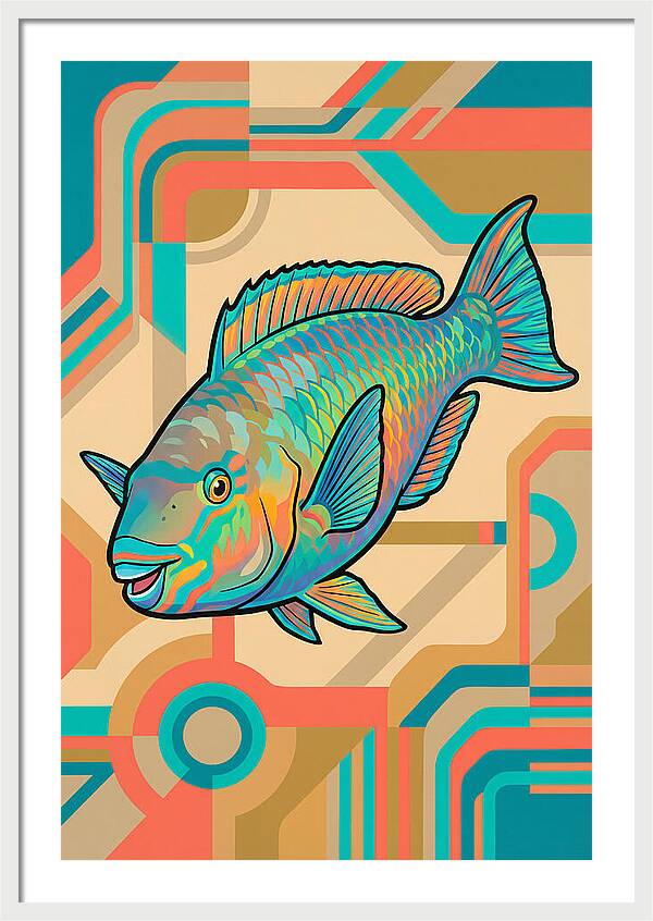 Parrotfish In Vibrant Colors