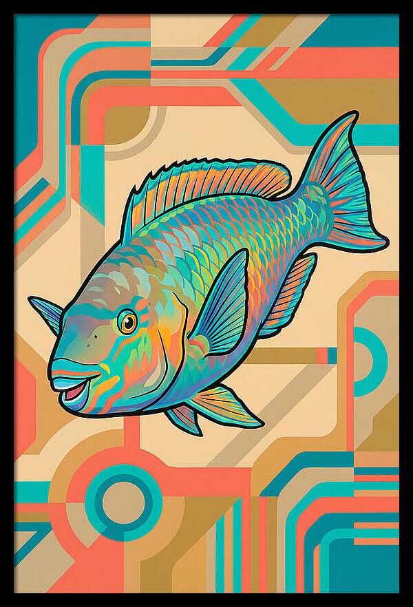 Parrotfish In Vibrant Colors