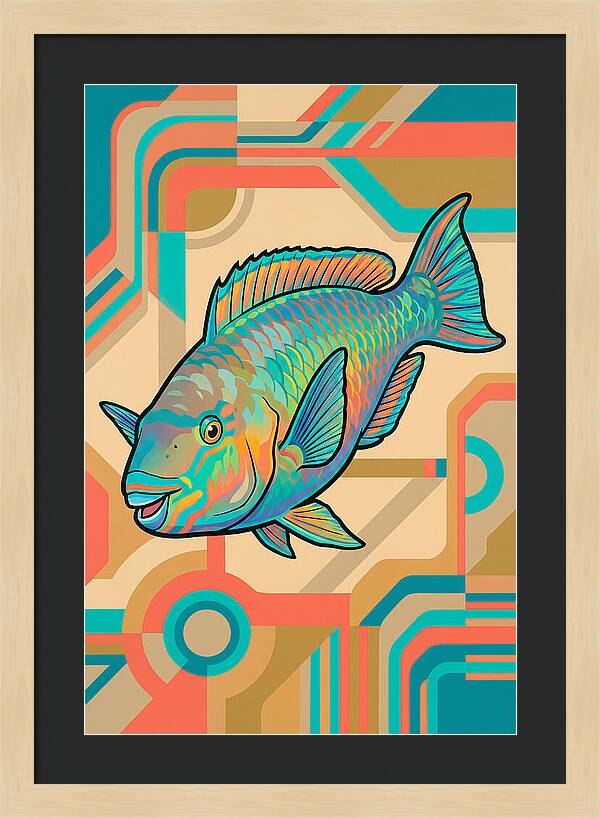 Parrotfish In Vibrant Colors