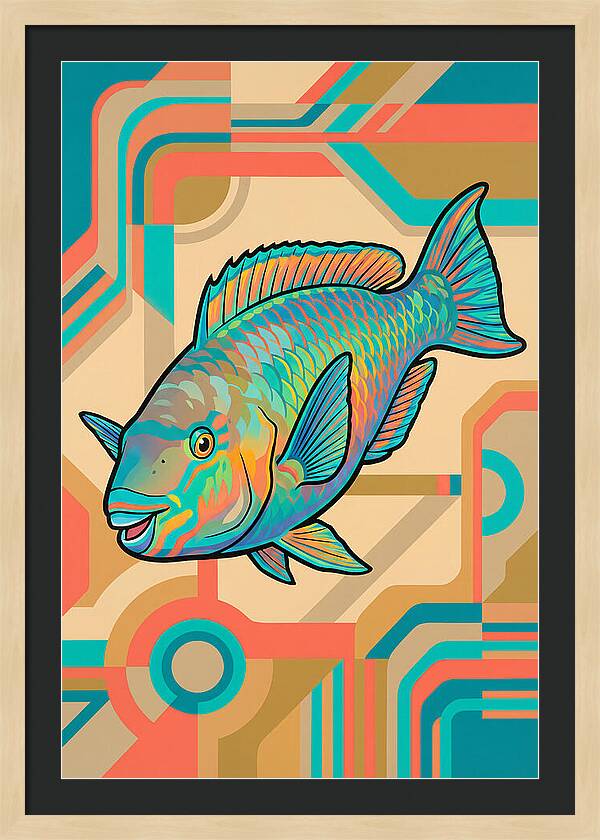 Parrotfish In Vibrant Colors